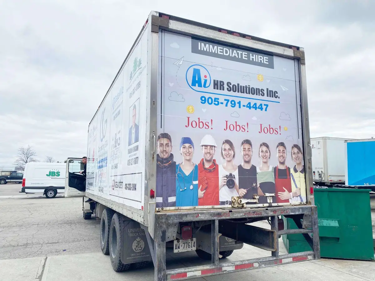 Ai HR Solutions Inc vehicle wrap, photo 1