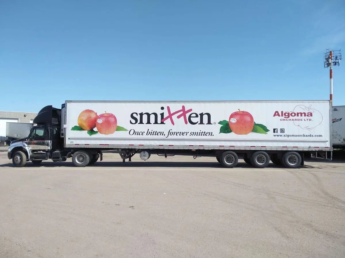 Algoma Orchards vehicle wrap, photo 1