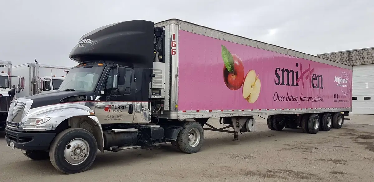 Algoma Orchards vehicle wrap, photo 2