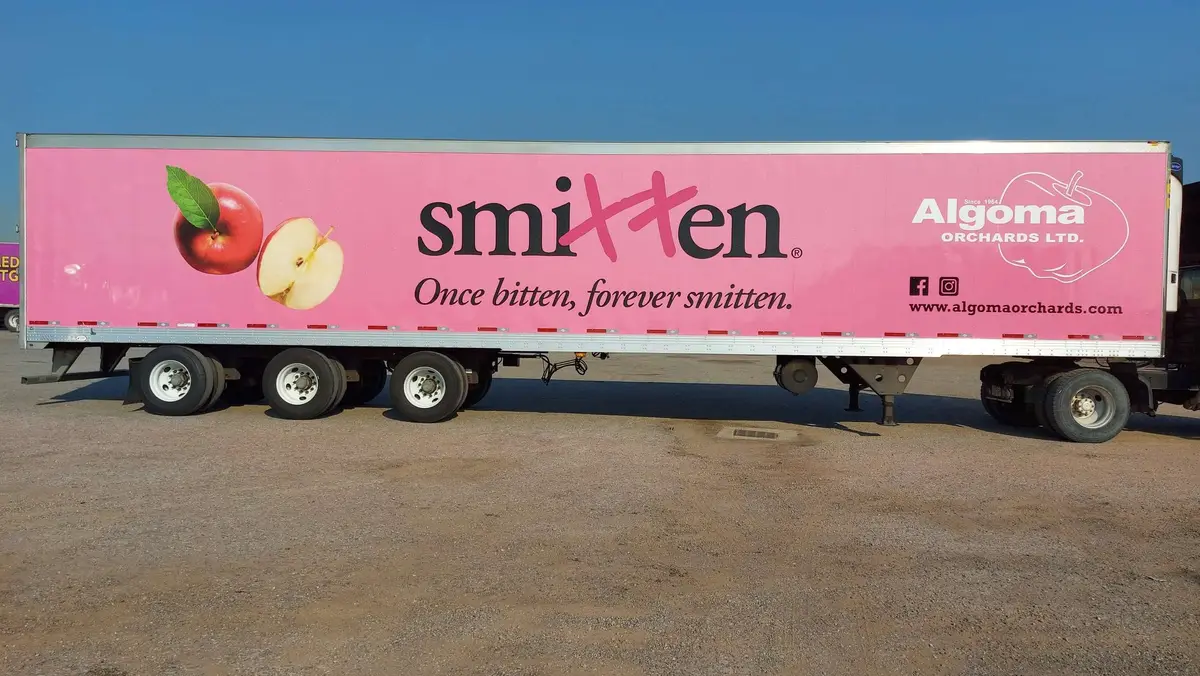 Algoma Orchards vehicle wrap, photo 4