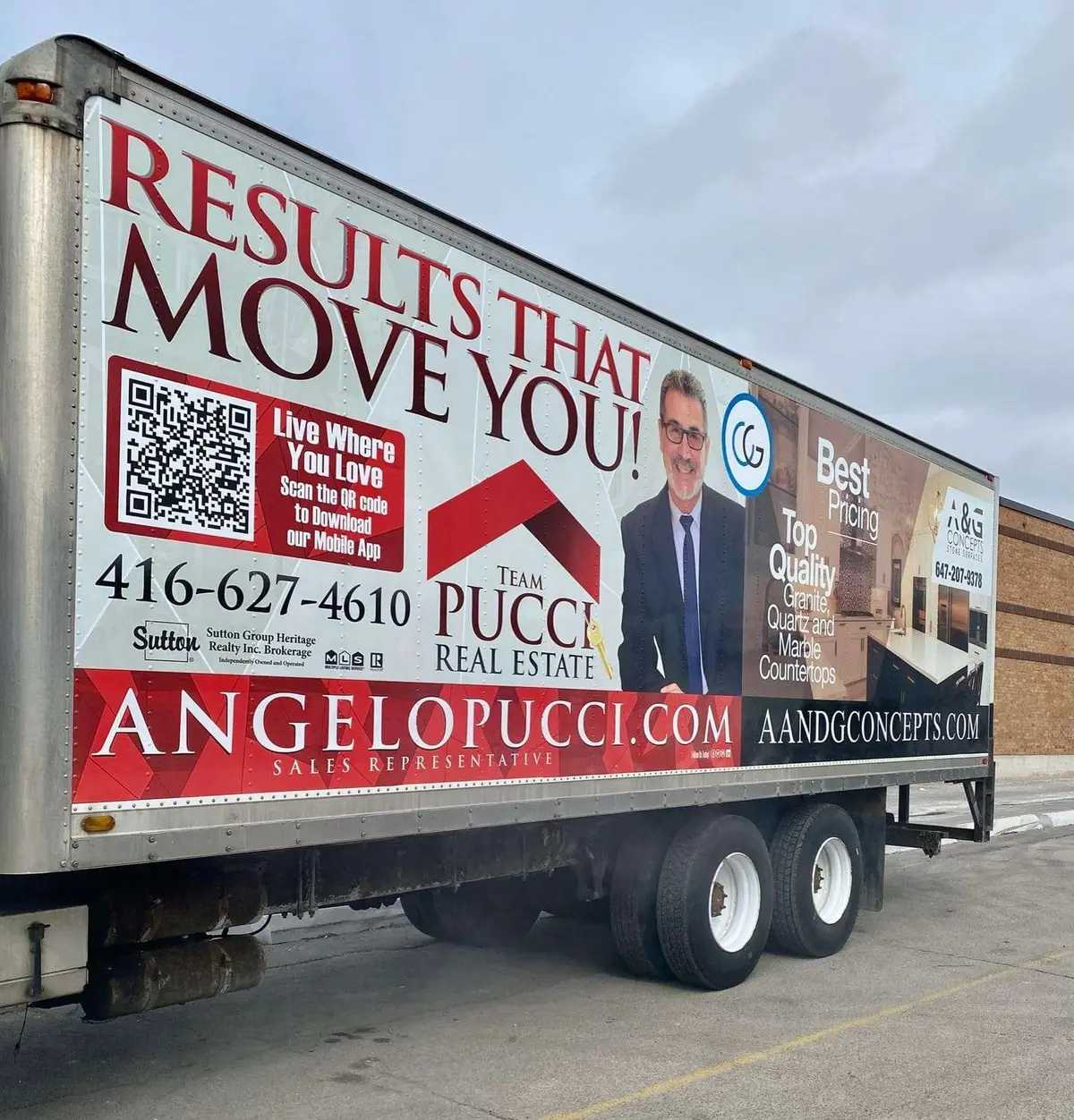 Angelo Pucci Sutton Group Realty vehicle wrap, photo 1