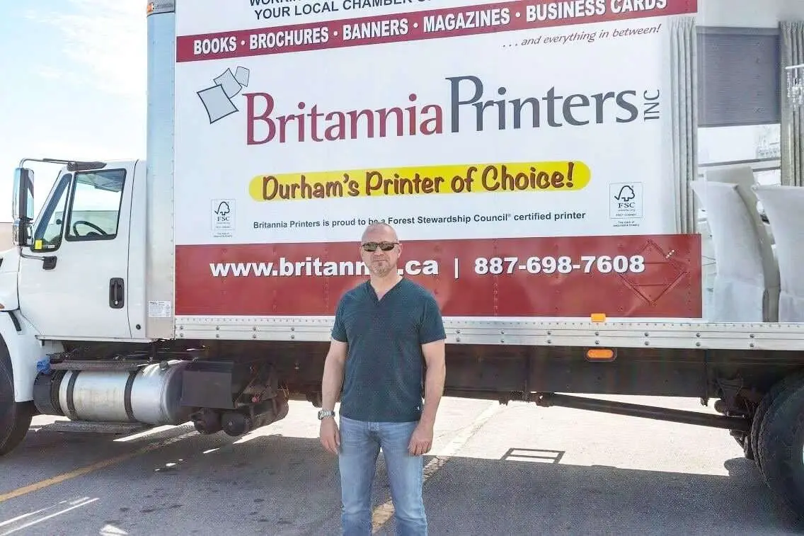 Britannia Printers vehicle wrap, photo 1
