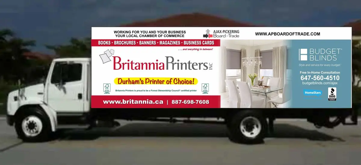 Britannia Printers vehicle wrap, photo 3