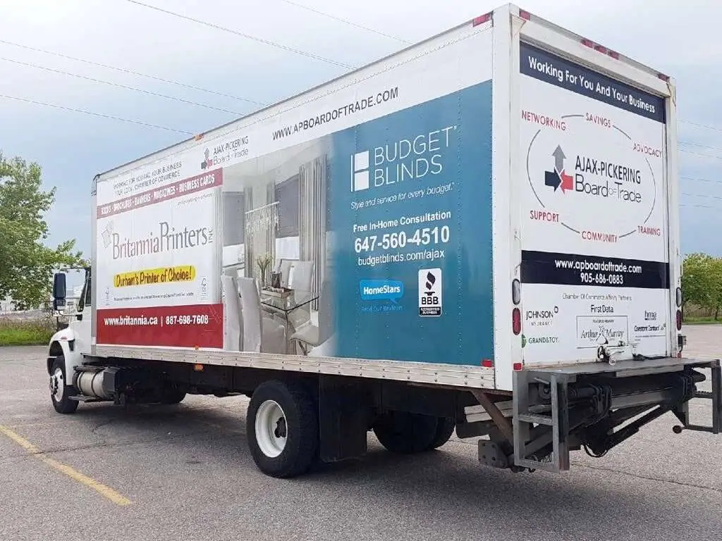 Budget Blinds vehicle wrap, photo 1