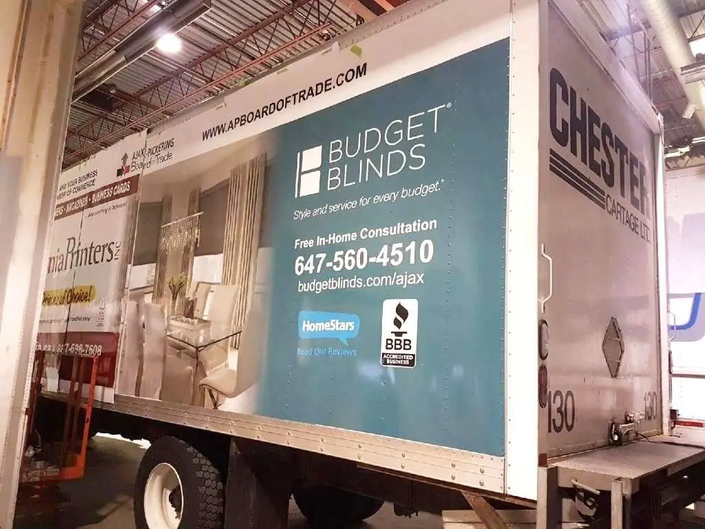 Budget Blinds vehicle wrap, photo 3
