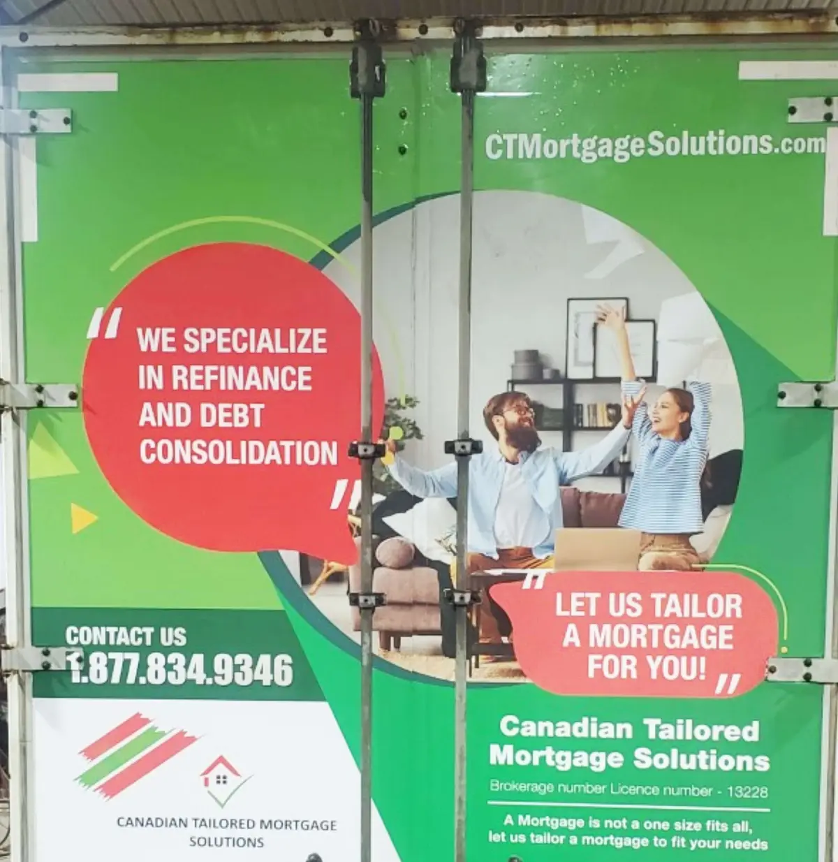 Canadian Tailored Mortgage Solutions vehicle wrap, photo 1