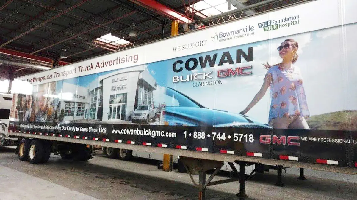 Cowan Buick GMC vehicle wrap, photo 1
