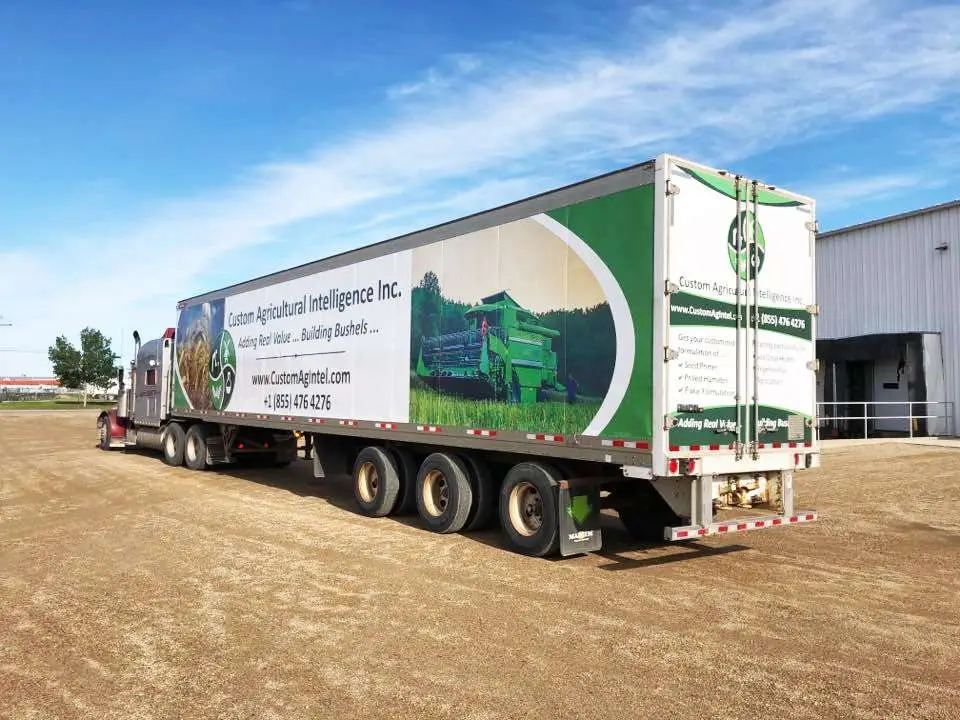 Custom Agricultural Intelligence vehicle wrap, photo 1