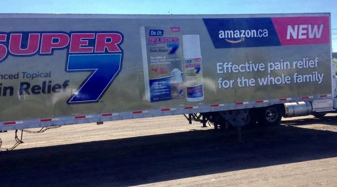 Dr D’s Super 7 Pain Relief vehicle wrap, photo 2