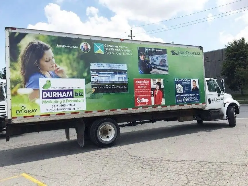 Durham Biz Marketing vehicle wrap, photo 1