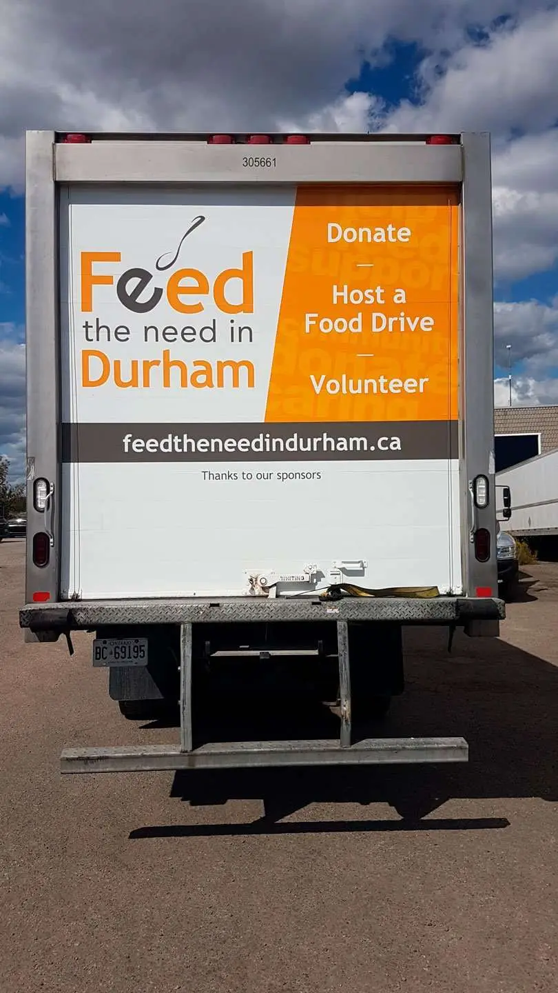 Feed The Need Durham vehicle wrap, photo 3