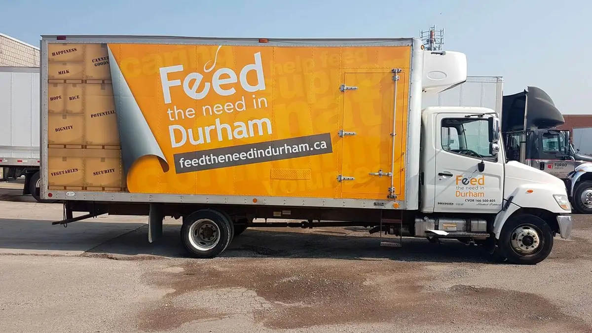 Feed The Need Durham vehicle wrap, photo 4