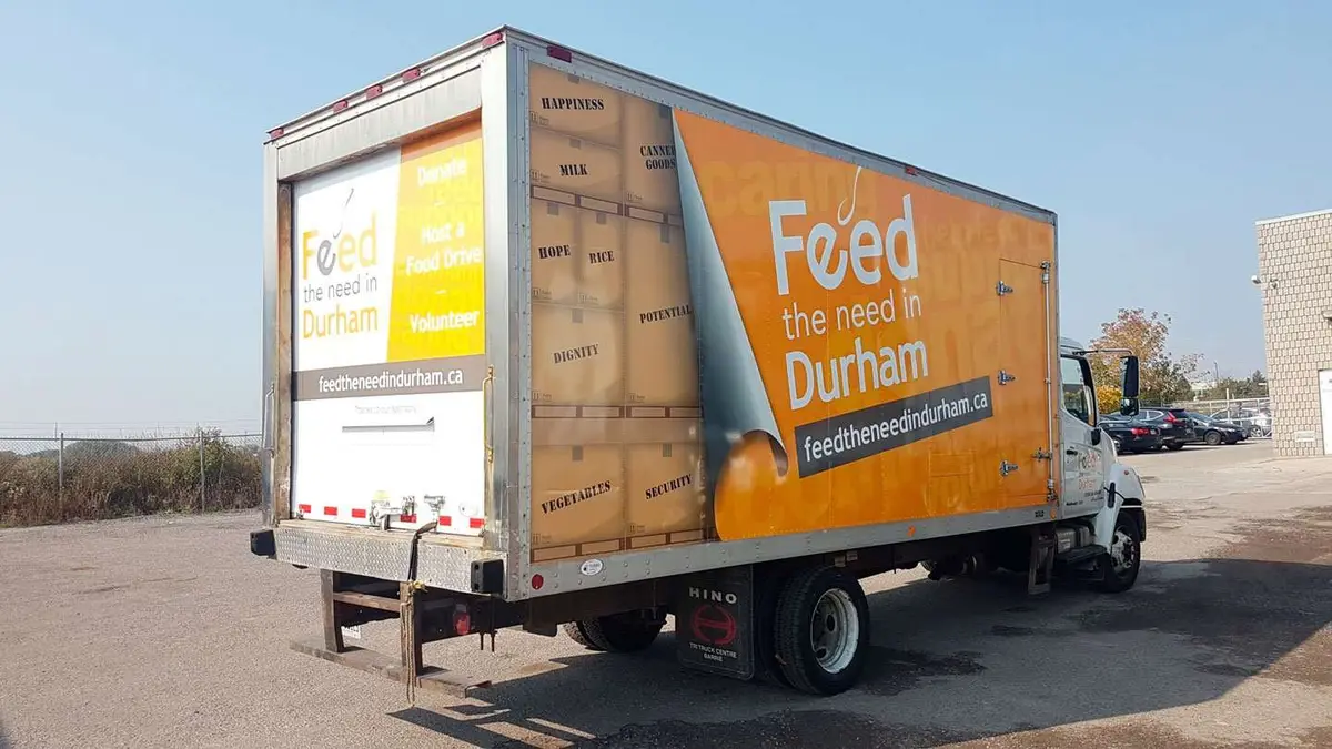 Feed The Need Durham vehicle wrap, photo 6