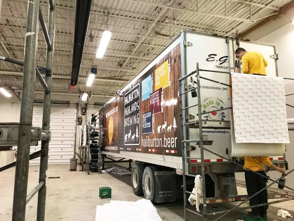 Haliburton Highlands Brewery vehicle wrap, photo 3