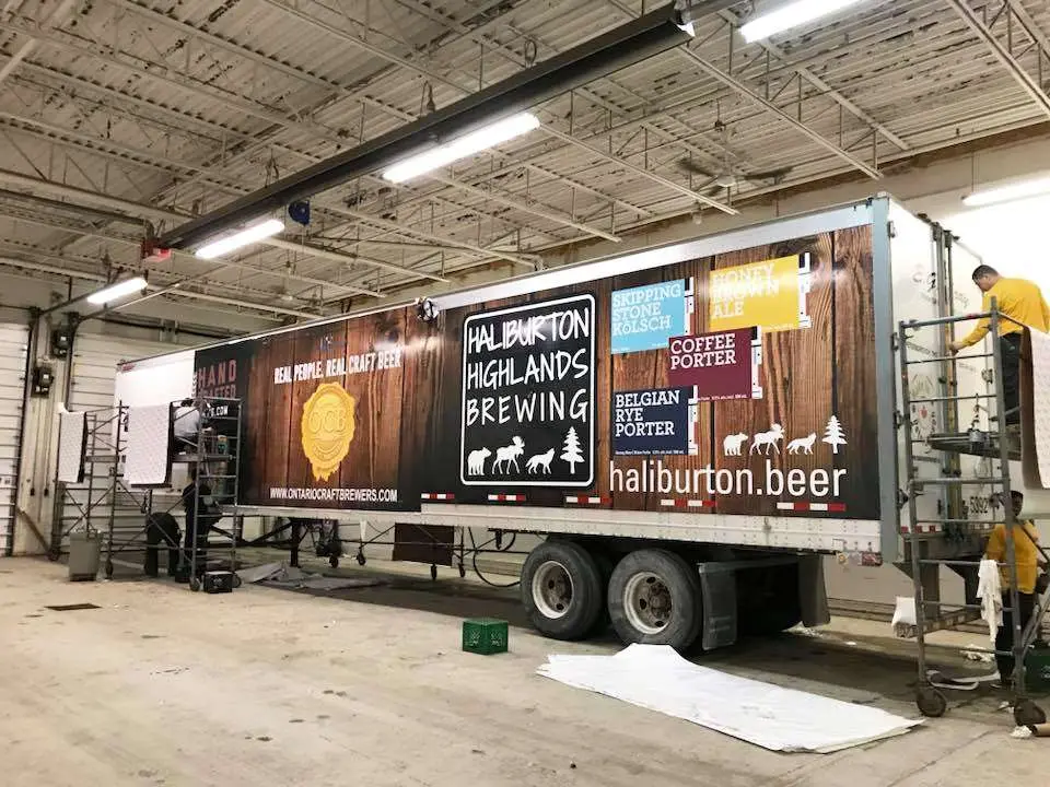 Haliburton Highlands Brewery vehicle wrap, photo 5