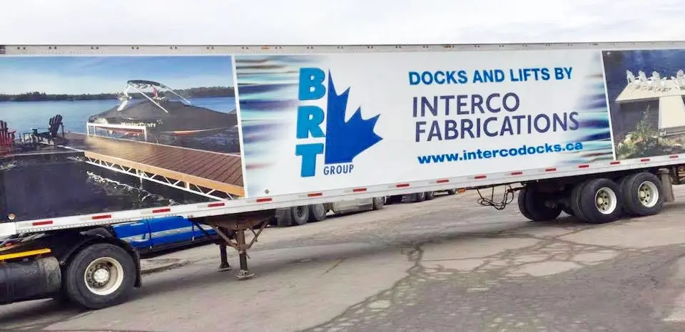 Interco Docks vehicle wrap, photo 1