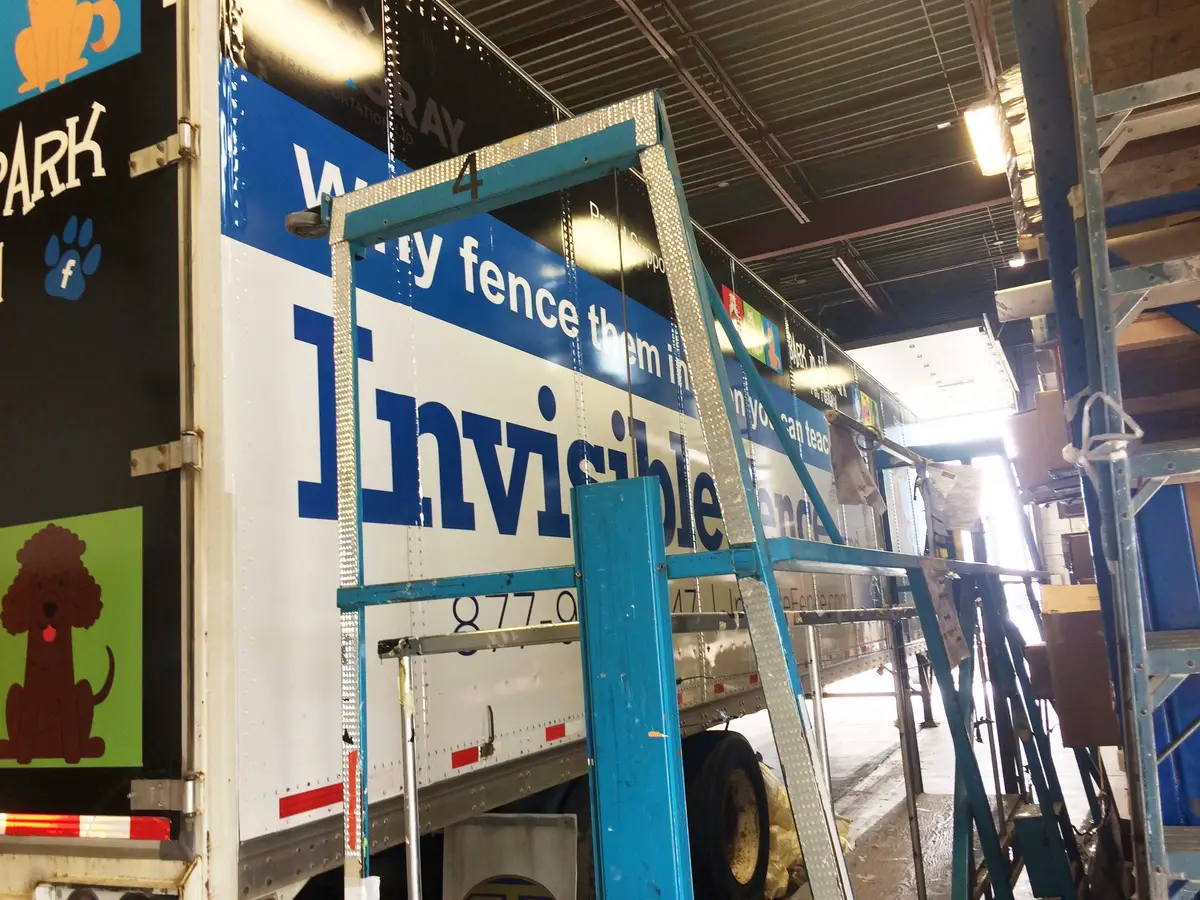 Invisible Fence vehicle wrap, photo 6