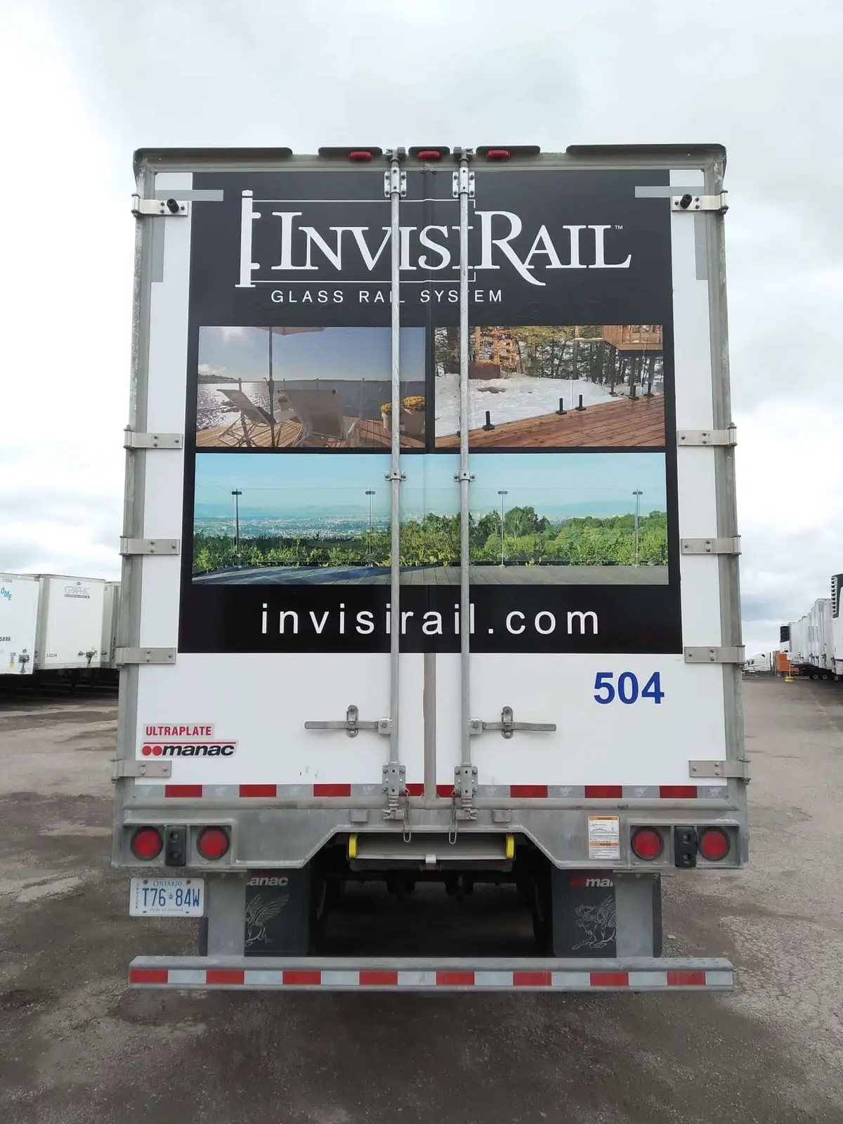 Invisirail Glass Railing System vehicle wrap, photo 3