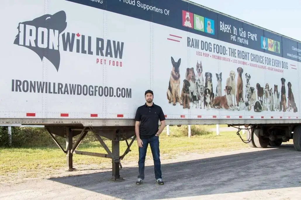 Iron Will Raw Pet Food vehicle wrap, photo 1