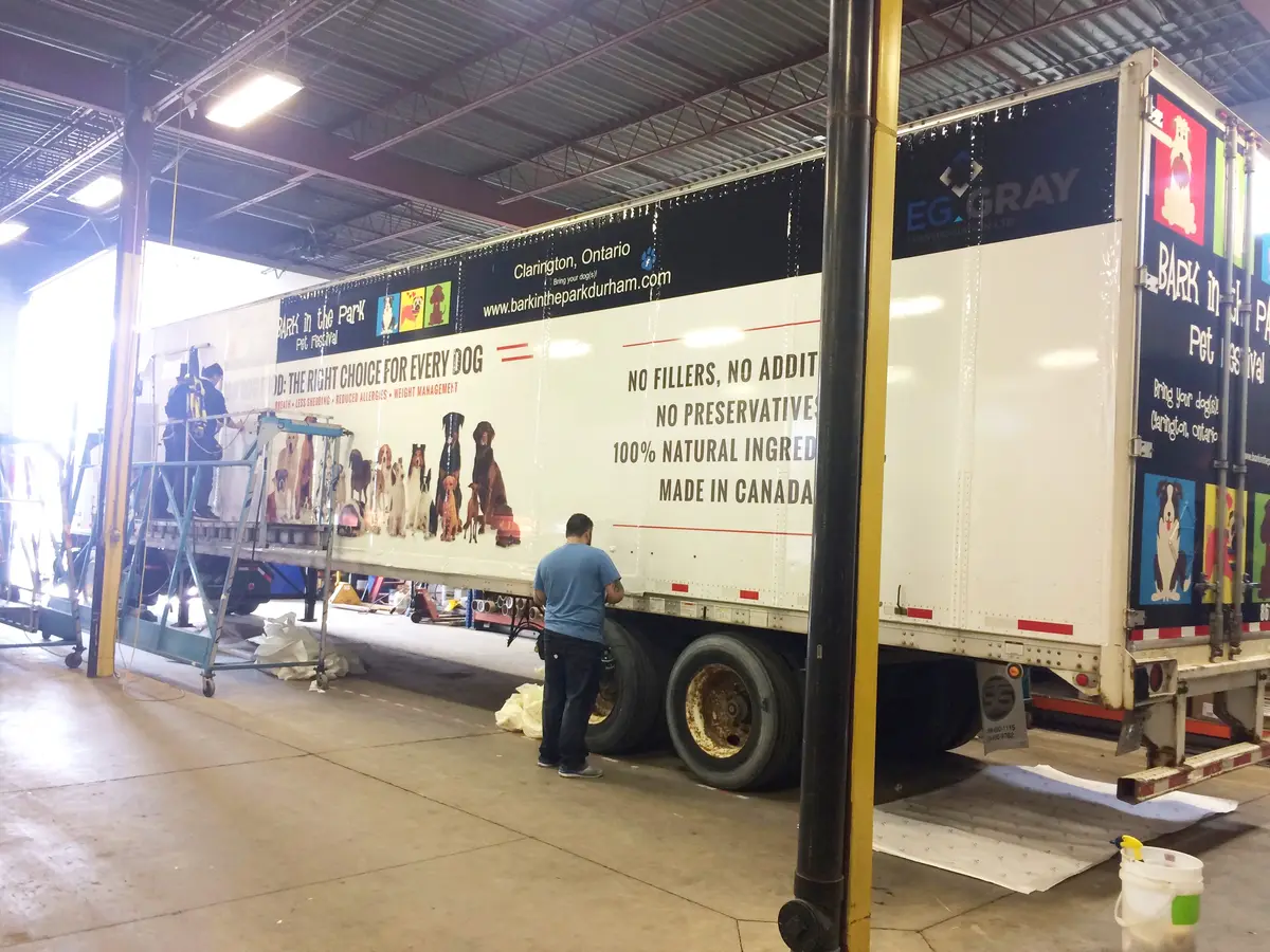 Iron Will Raw Pet Food vehicle wrap, photo 2