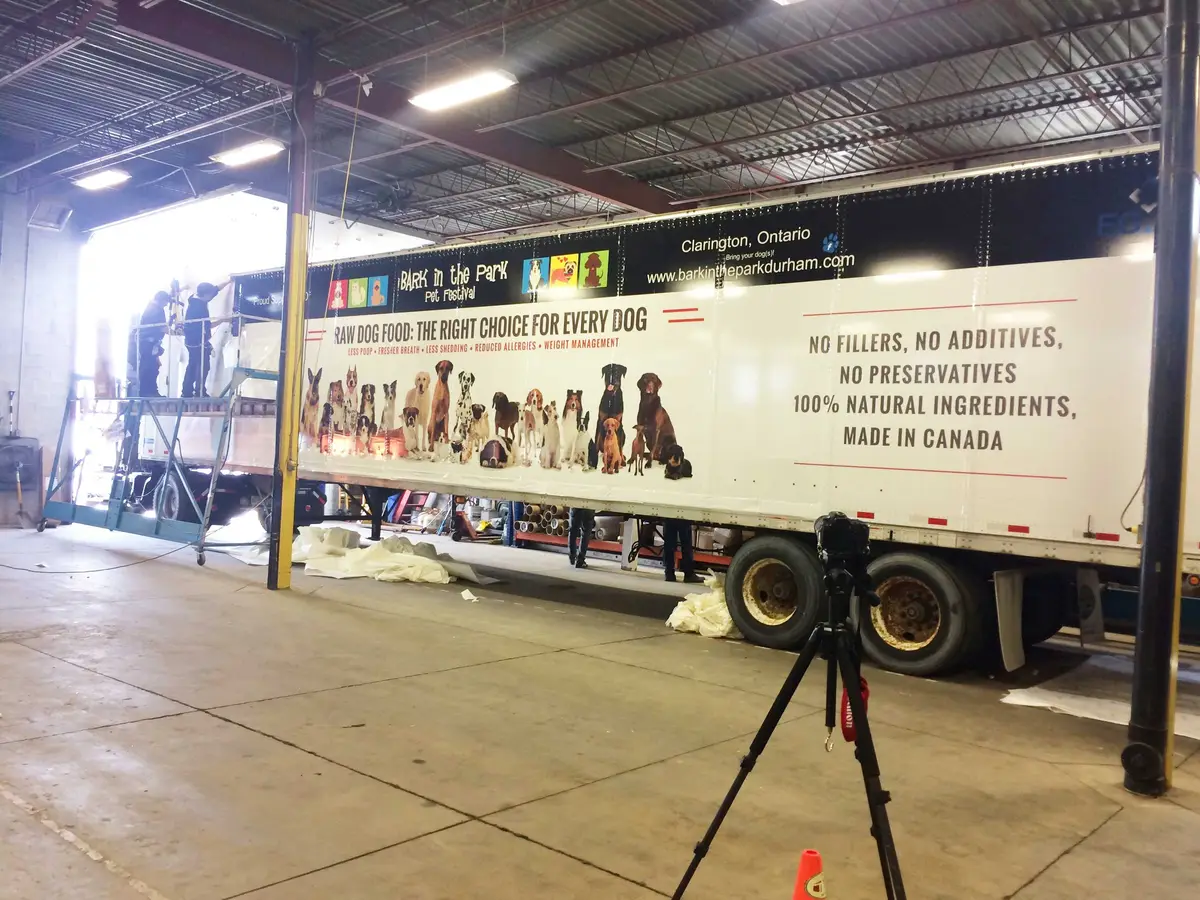 Iron Will Raw Pet Food vehicle wrap, photo 3