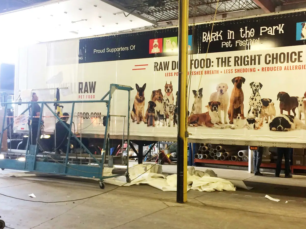 Iron Will Raw Pet Food vehicle wrap, photo 4