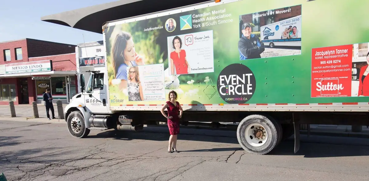 Jane Warr Selling On The Spot Marketplace vehicle wrap, photo 1