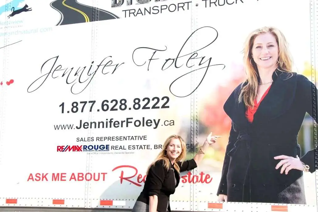 Jennifer Foley Realtor vehicle wrap, photo 1