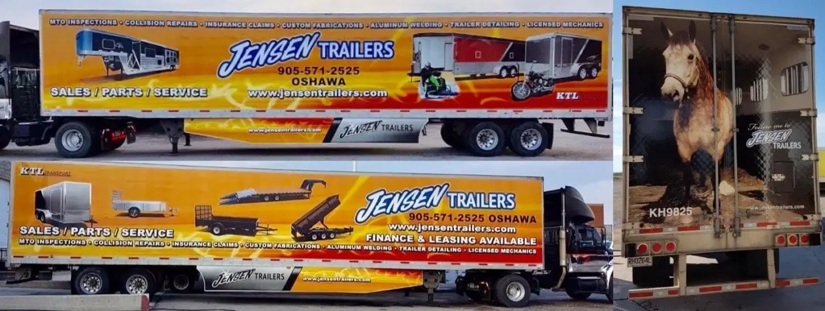 Jensen Trailers vehicle wrap, photo 1