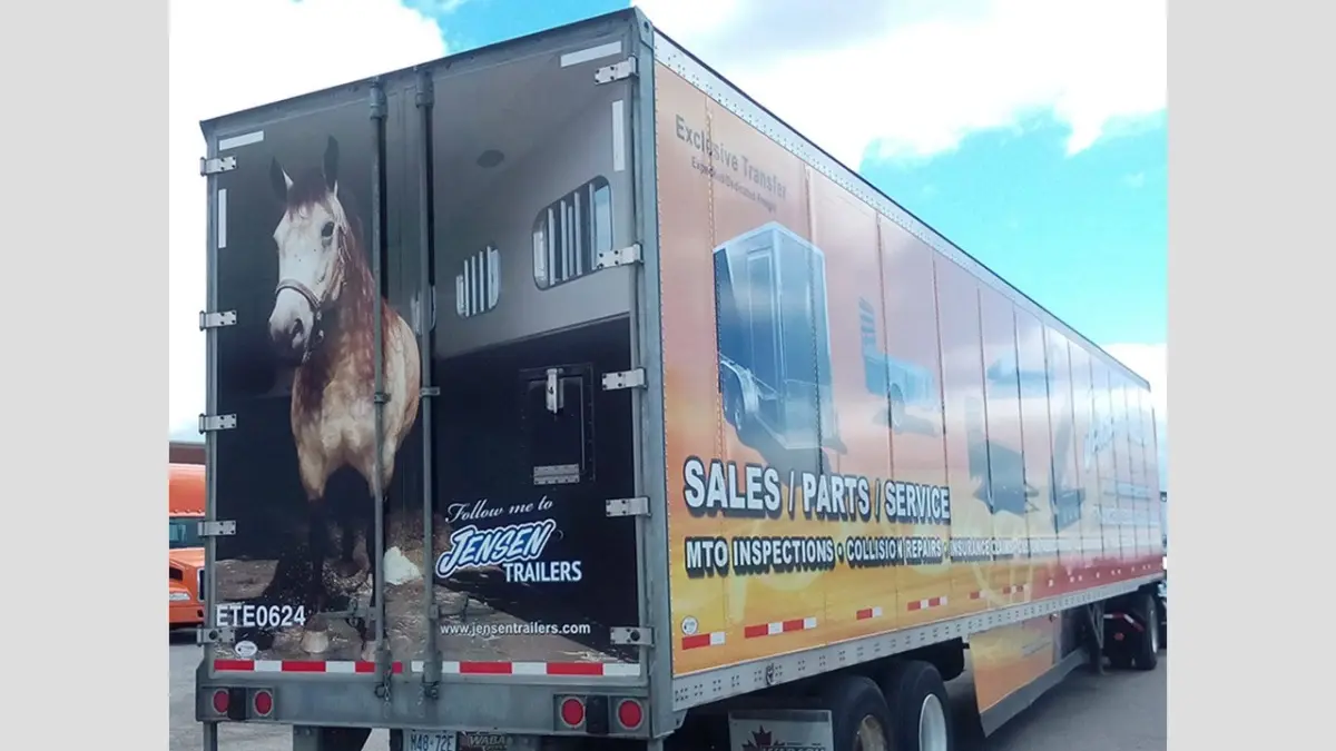 Jensen Trailers vehicle wrap, photo 3