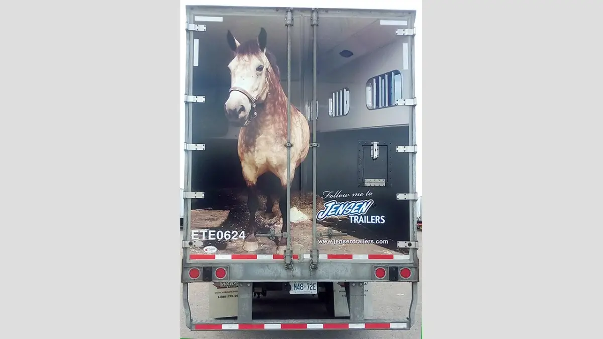 Jensen Trailers vehicle wrap, photo 4