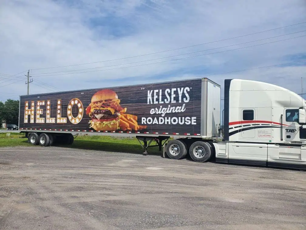 Kelseys Original Roadhouse vehicle wrap, photo 1