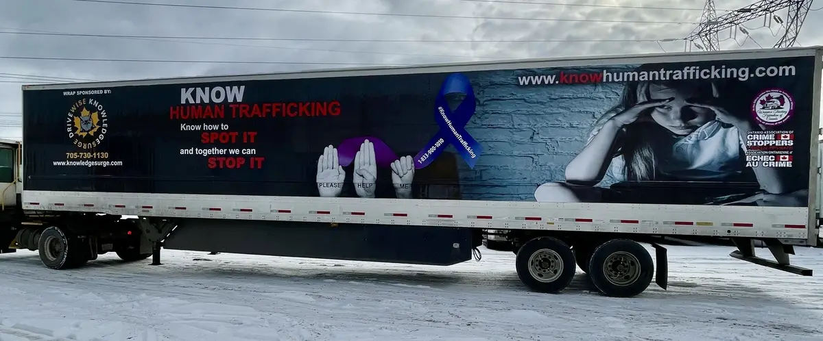Know Human Trafficking vehicle wrap, photo 3