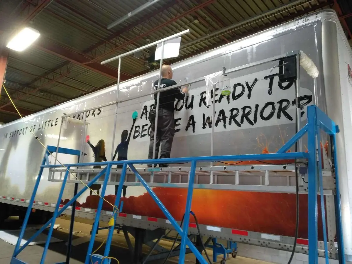 Little Warriors vehicle wrap, photo 2