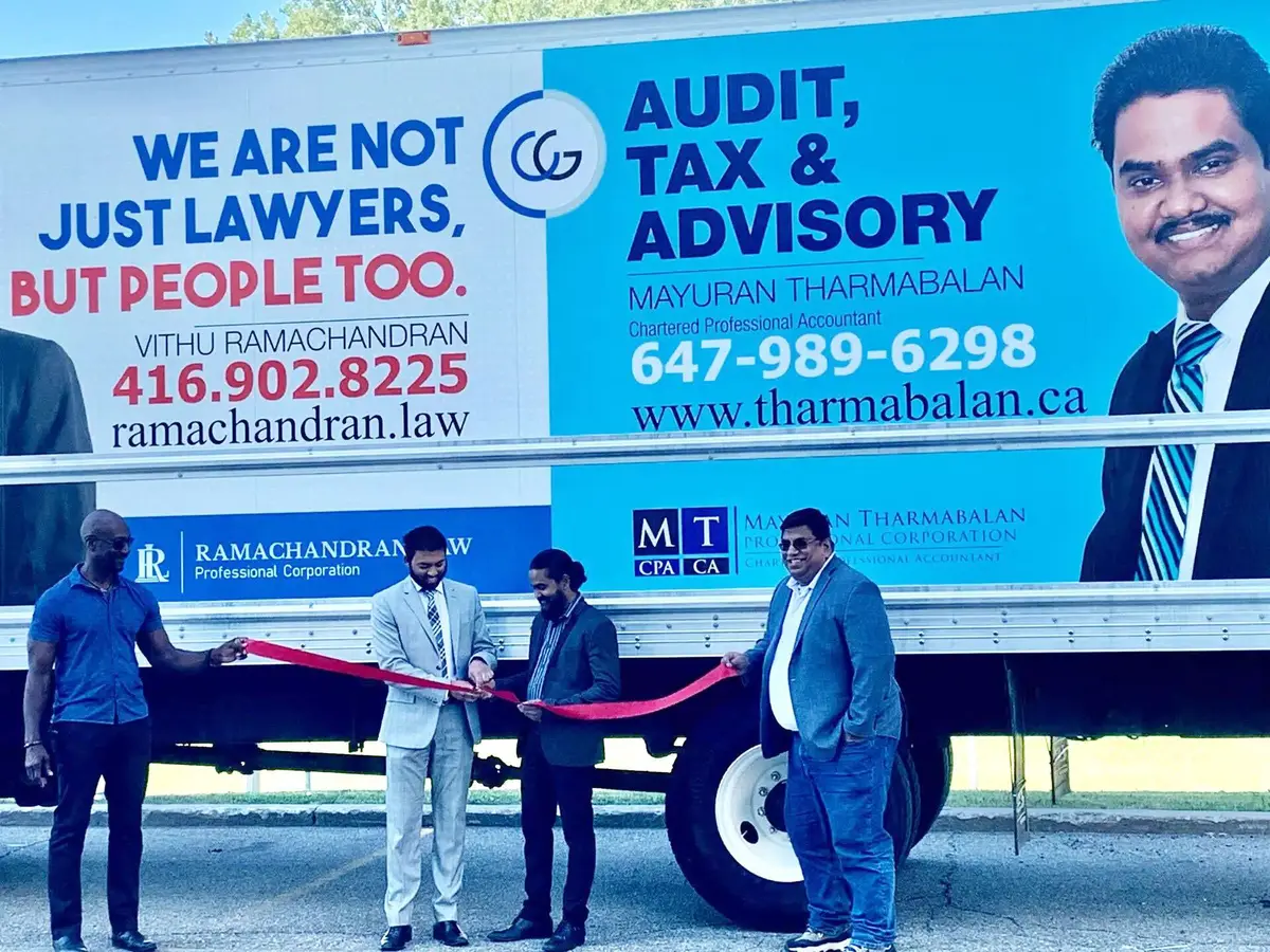 Mayuran Tharmabalan Professional Corporation vehicle wrap, photo 2
