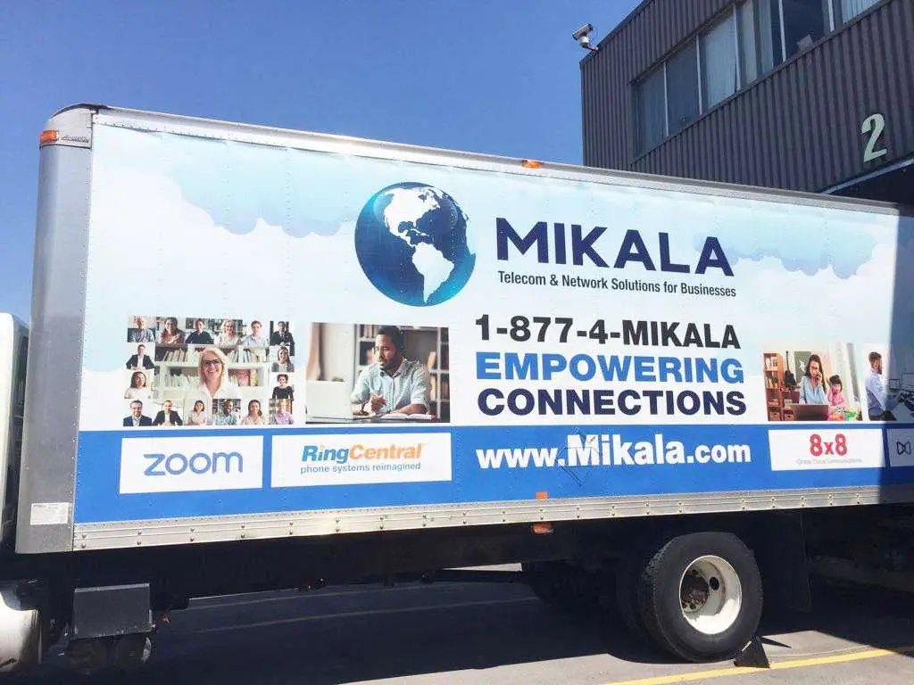 Mikala Telecom vehicle wrap, photo 2