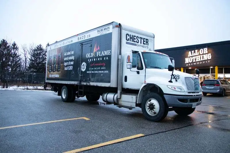 Old Flame Brewing Co vehicle wrap, photo 3
