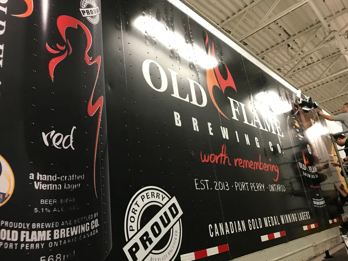 Old Flame Brewing Co vehicle wrap, photo 8