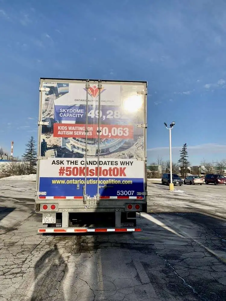 Ontario Autism Coalition vehicle wrap, photo 5