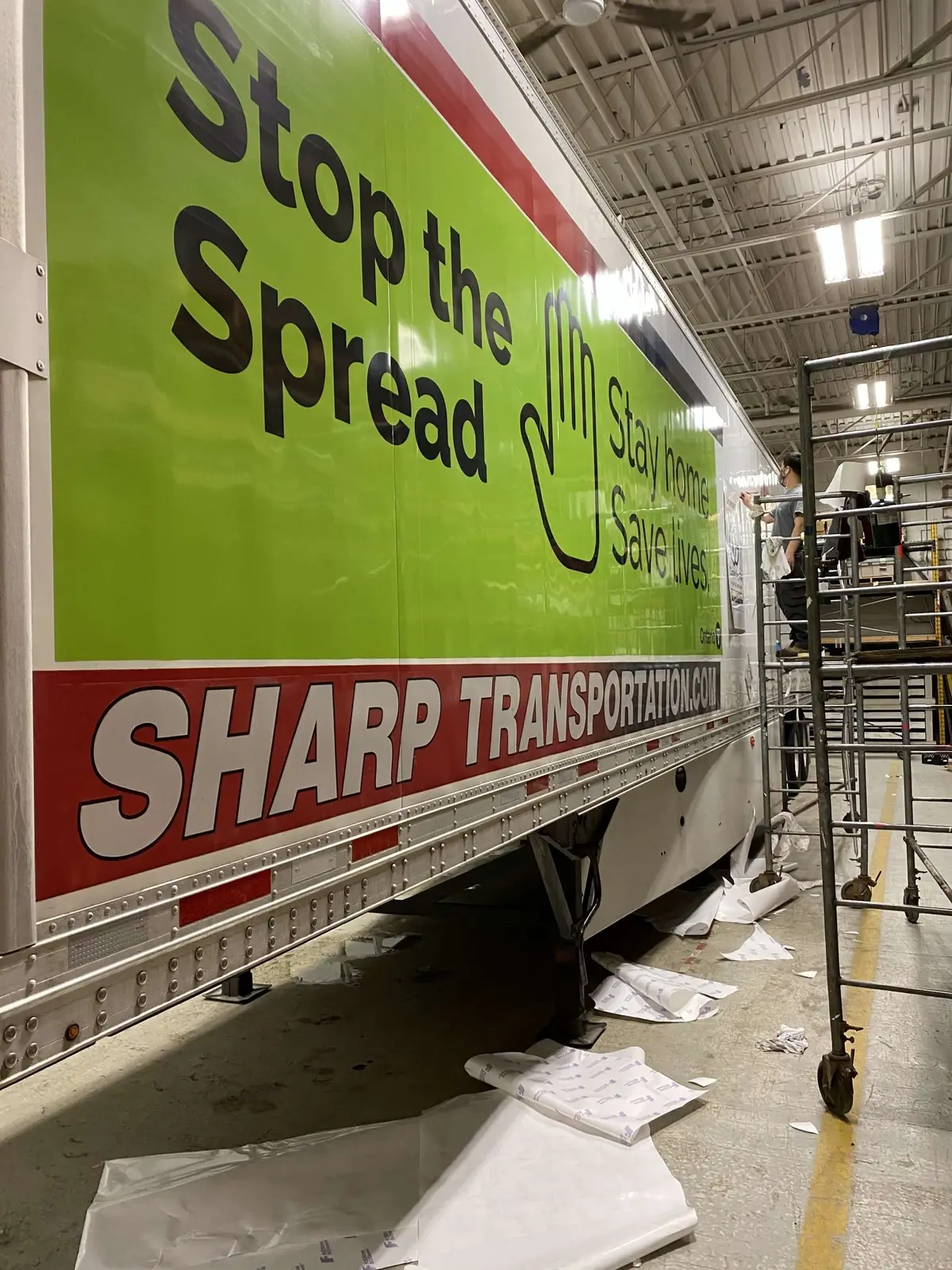 Ontario Public Service Messaging vehicle wrap, photo 2