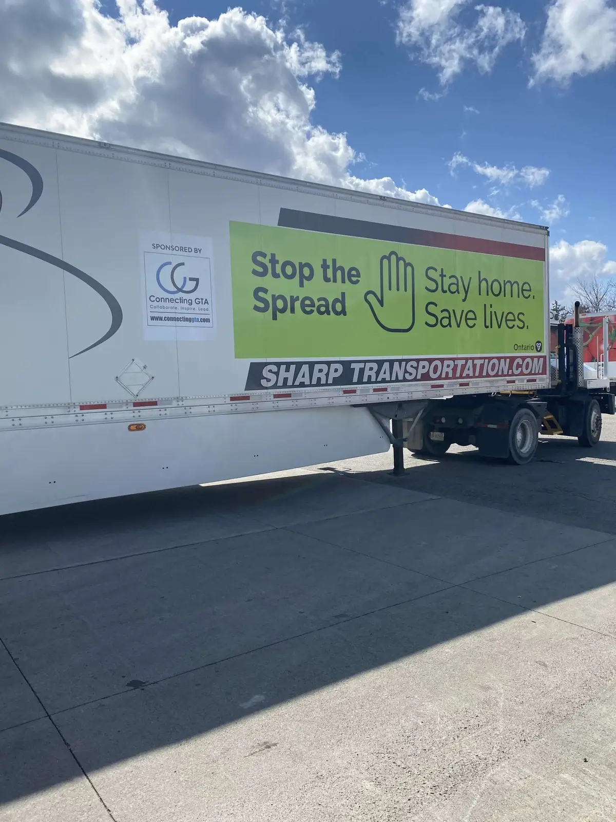 Ontario Public Service Messaging vehicle wrap, photo 5