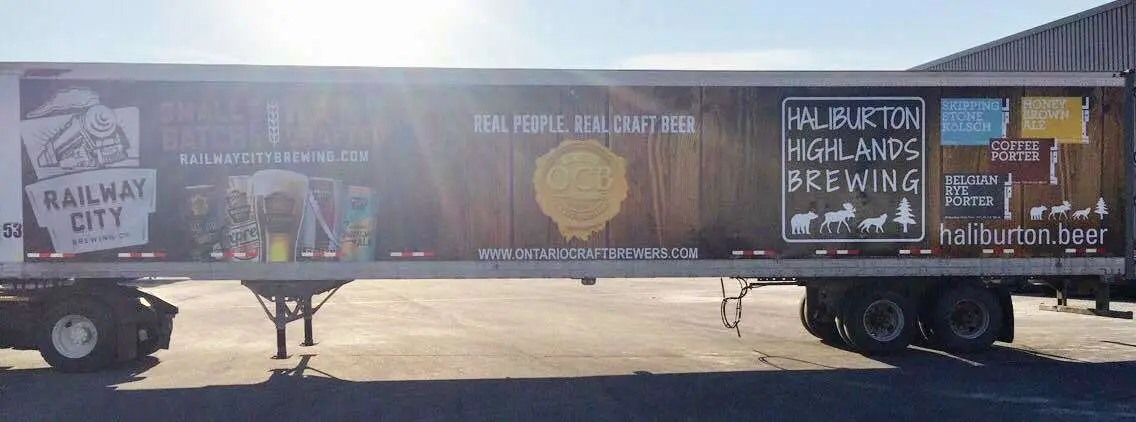Railway City Brewing Co vehicle wrap, photo 1