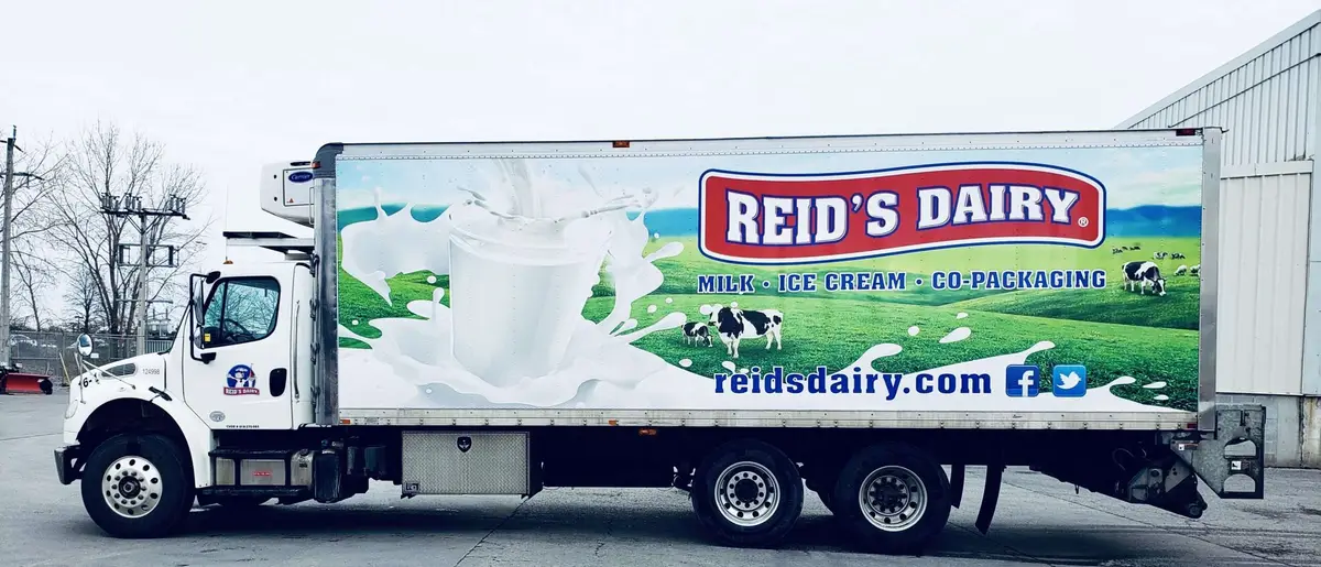 Reid’s Dairy vehicle wrap, photo 1