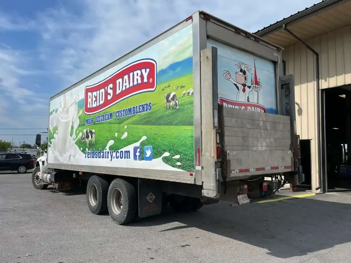 Reid’s Dairy vehicle wrap, photo 2