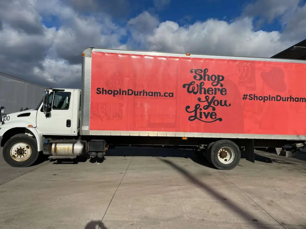 Shop Local vehicle wrap, photo 1