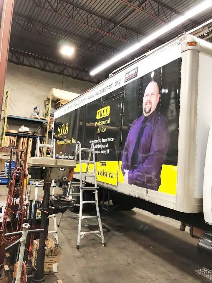 SOS Financial Group Inc vehicle wrap, photo 1