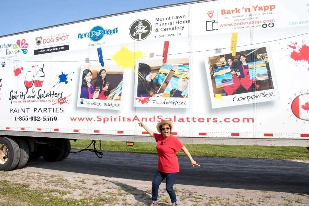 Spirits and Splatters vehicle wrap, photo 1