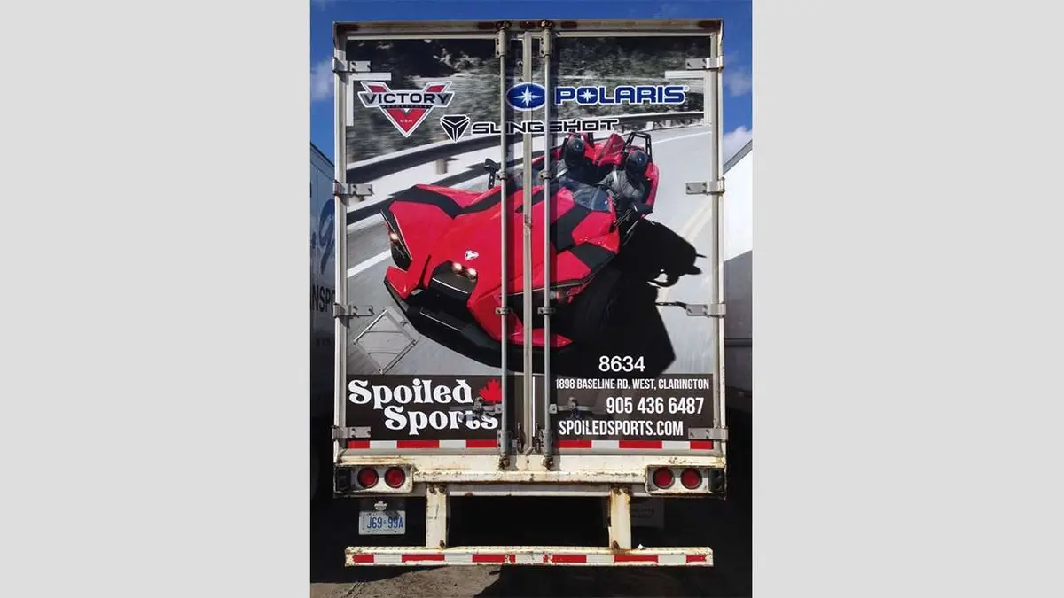 Spoiled Sports vehicle wrap, photo 2