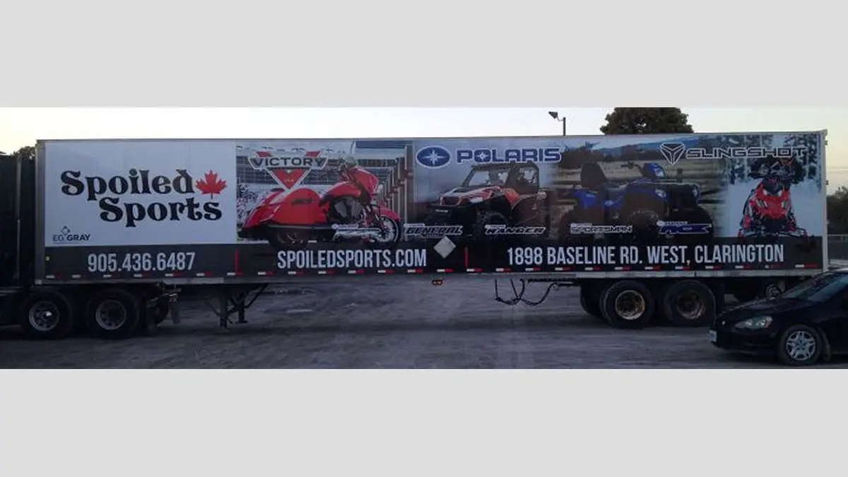 Spoiled Sports vehicle wrap, photo 3