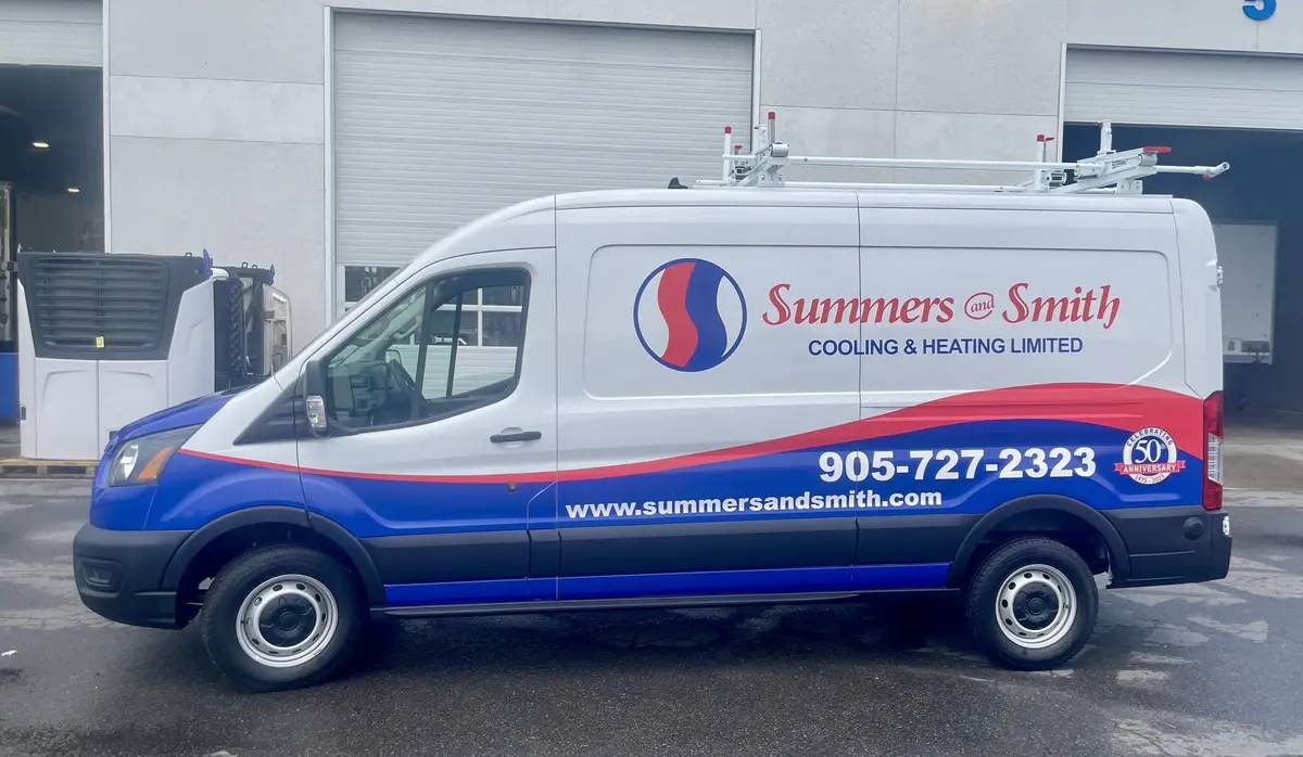 Summers & Smith Cooling & Heating Ltd vehicle wrap, photo 1